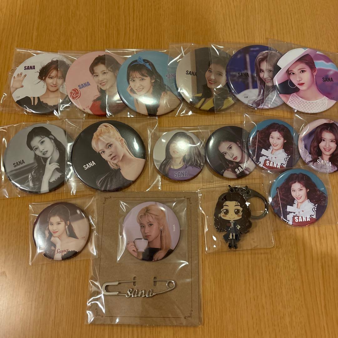 TWICEサナ缶バッチセット
