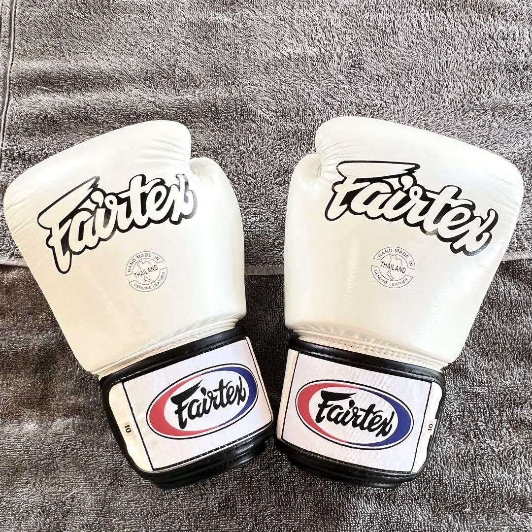 Fairtex ボクシング ムエタイ グローブ ホワイト10oz