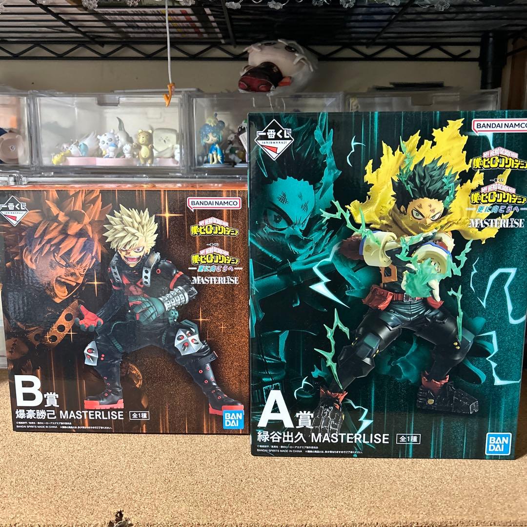 僕のヒーローアカデミア　一番くじ　更に向こうへ　緑谷出久 爆豪勝己　フィギュア