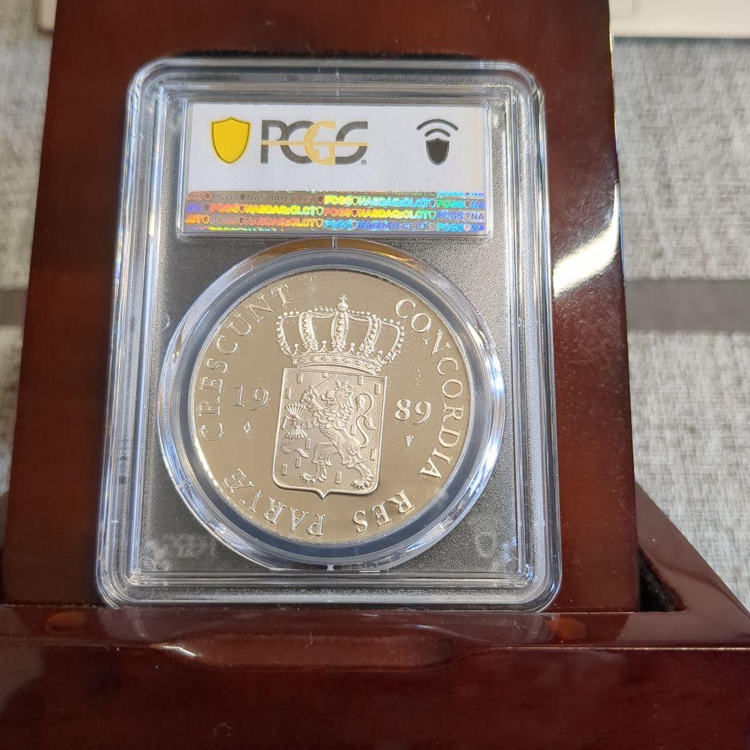1989 オランダ ダカット銀貨 PCGS PR69 DCAM