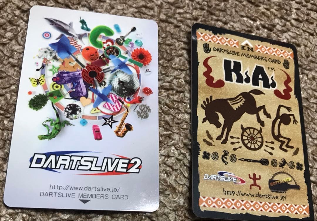 ダーツライブ　ダーツセット、ダーツライブカード2枚付き