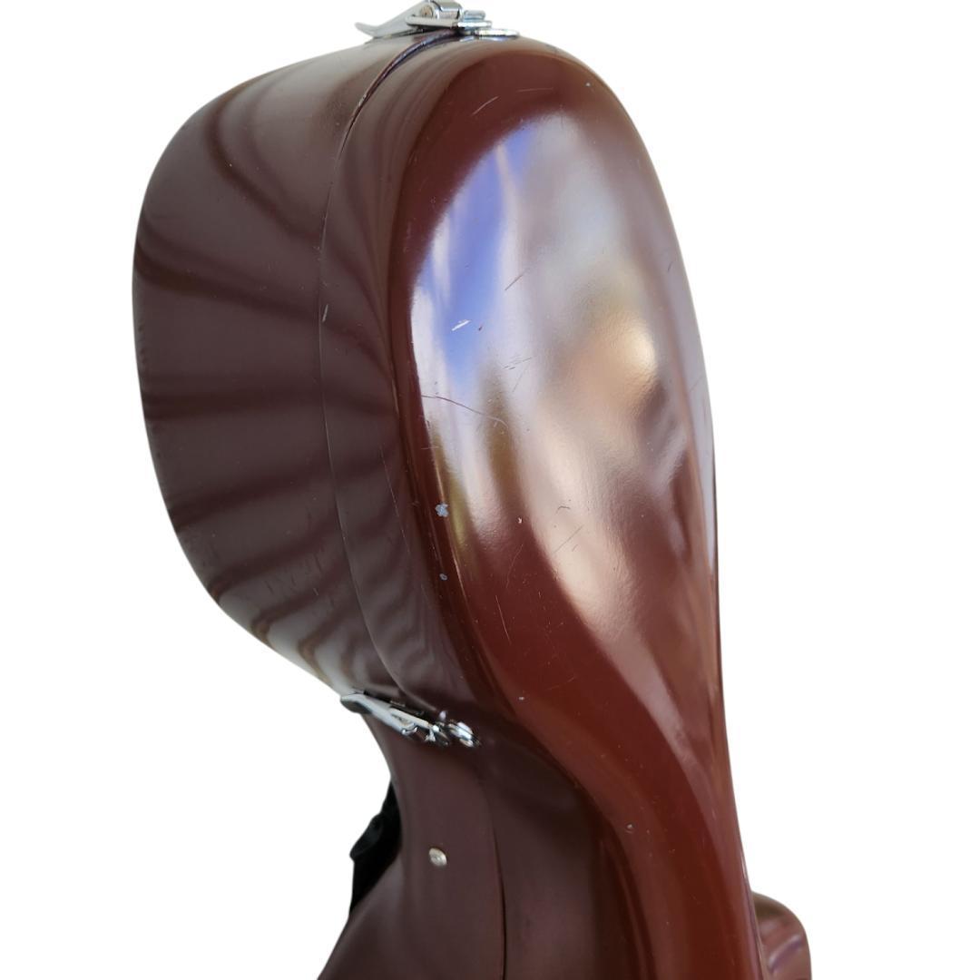 チェロ用ハードケース ブラウン 傷有 金具調整可 ストラップ付