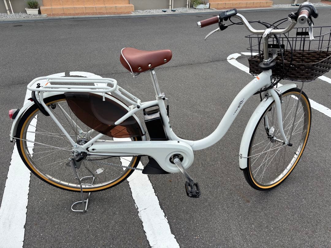 YAMAHA PAS with 26インチ電動アシスト自転車 前カゴ付き