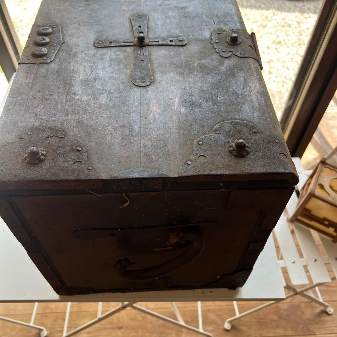 アンティーク 木製ボックス 中型