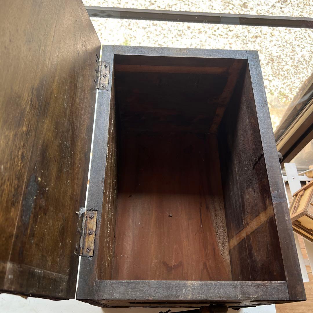 アンティーク 木製ボックス 中型