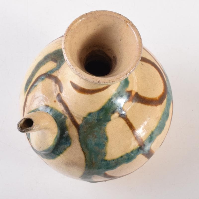 茶道具　美濃焼　加藤芳平作　色絵　水注　執壷　C　7223