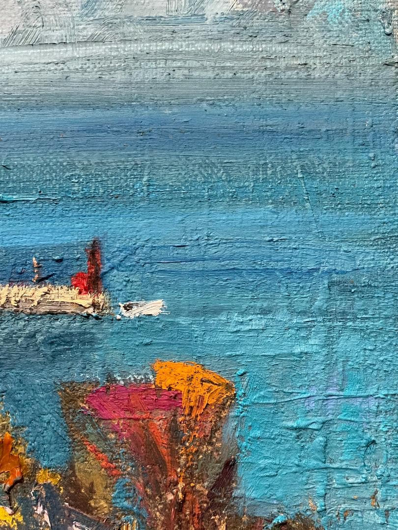 ま*も様 「真作」太佐寿一郎　風景画　油彩画　額装　サイン有り　F6号