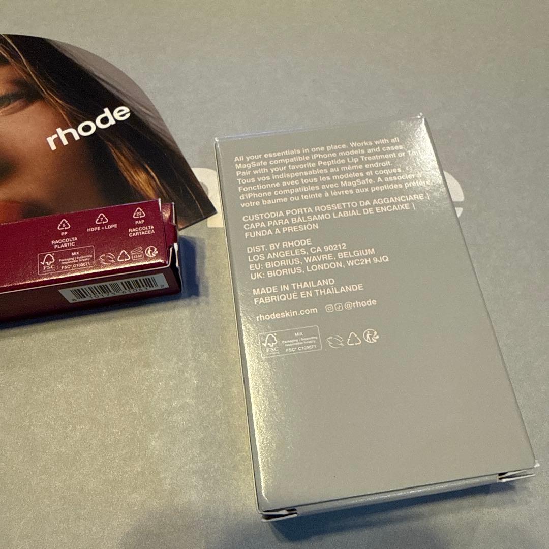 新品未使用】rhode MagSafe snap on lip case グレー