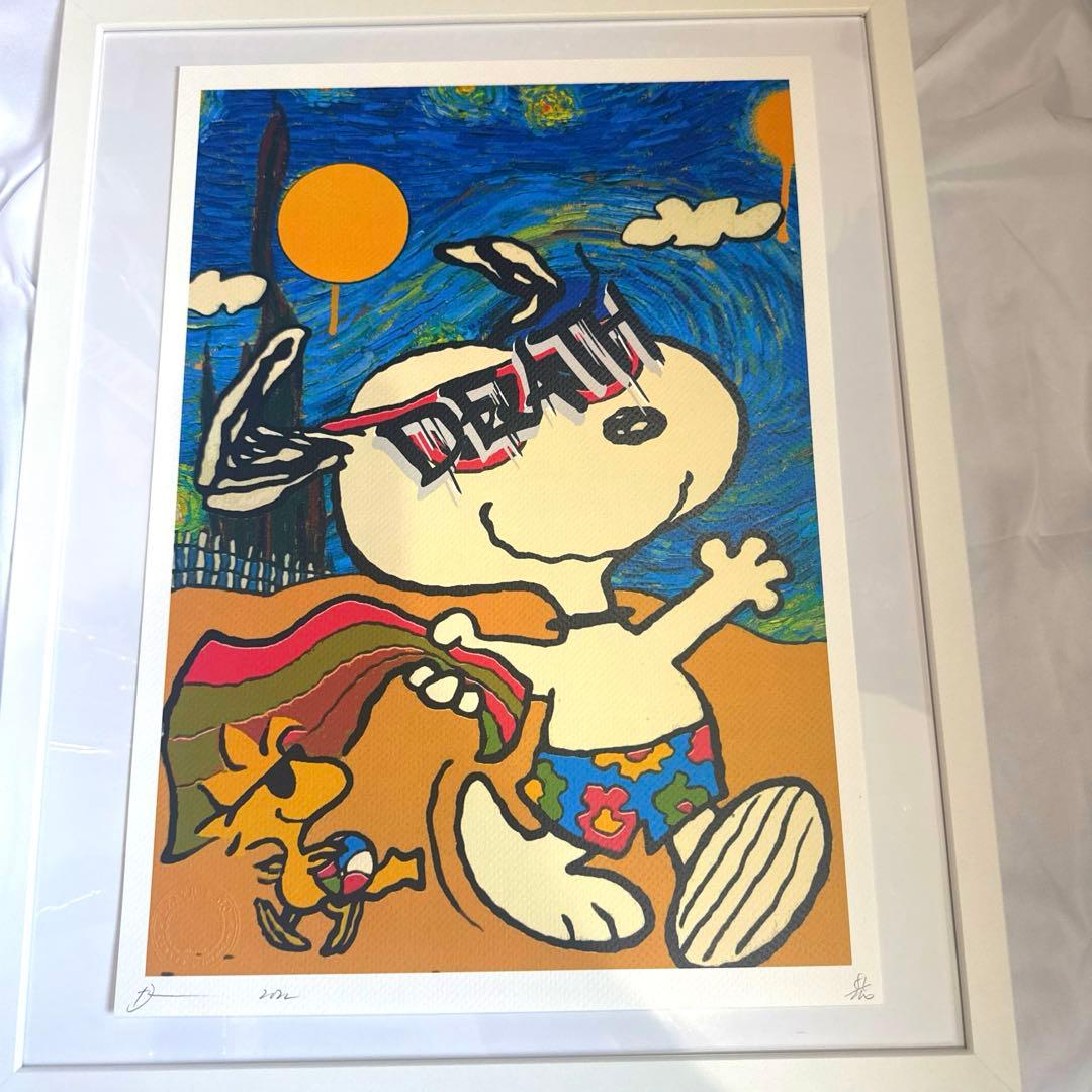 DEATH NYC 現代アートポスター　世界100枚限定　スヌーピー　正規保証