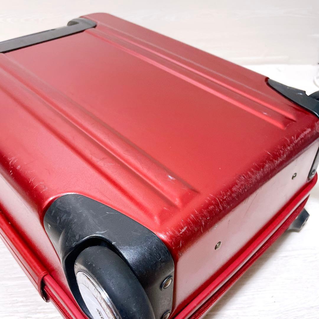 ゼロハリバートン スーツケース 36L 2輪 機内持込可 1〜2泊 出張 レッド