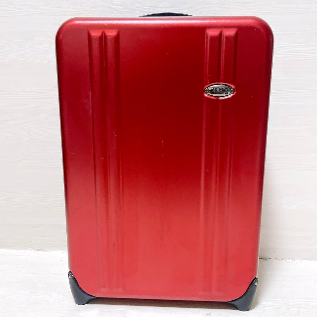 ゼロハリバートン スーツケース 36L 2輪 機内持込可 1〜2泊 出張 レッド