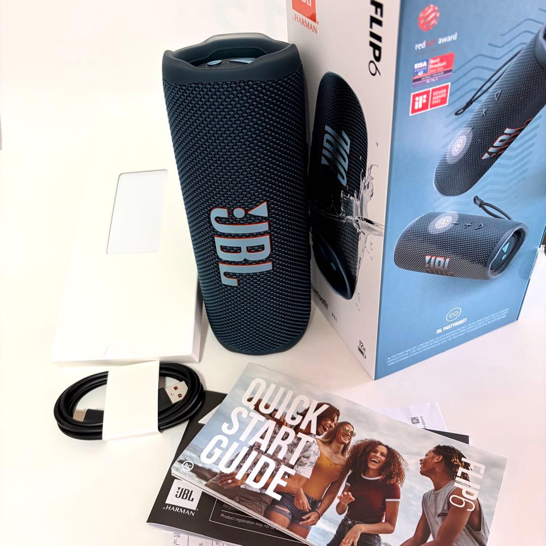 JBL FLIP6 ダークブルー ワイヤレススピーカー