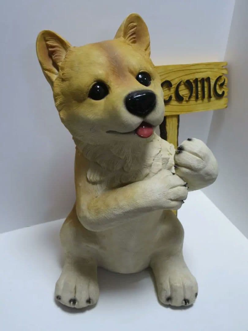 柴犬 置物 ウエルカム ガーデニング オブジェ