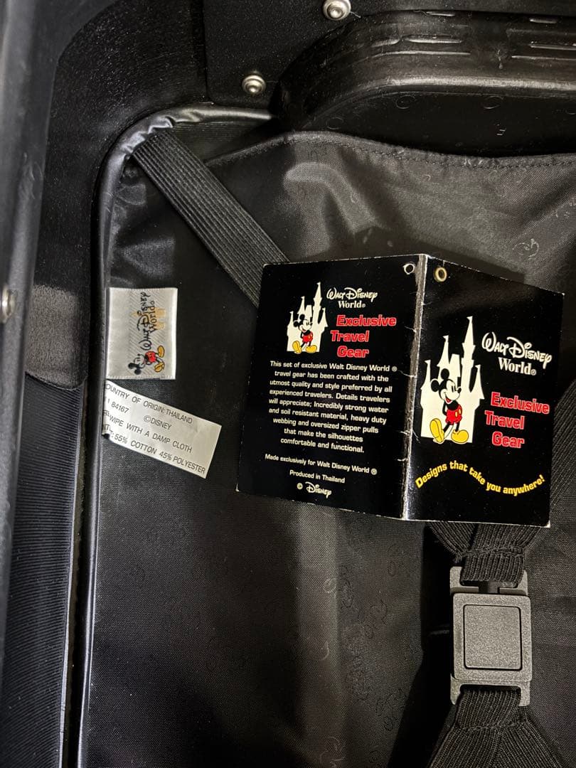 ディズニー　ミッキー　キャリーケース　布製　スーツケース