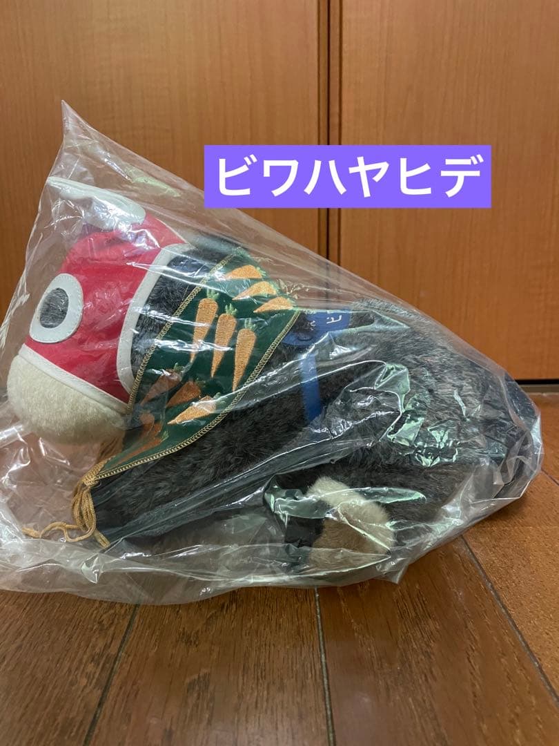 引退式　京都競馬場　ビワハヤヒデ　ぬいぐるみ