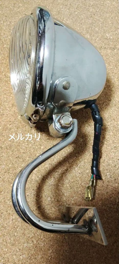 当時物、ビンテージ尖りガラスレンズヘッドライトになります☆激レア尖りガラスレンズ