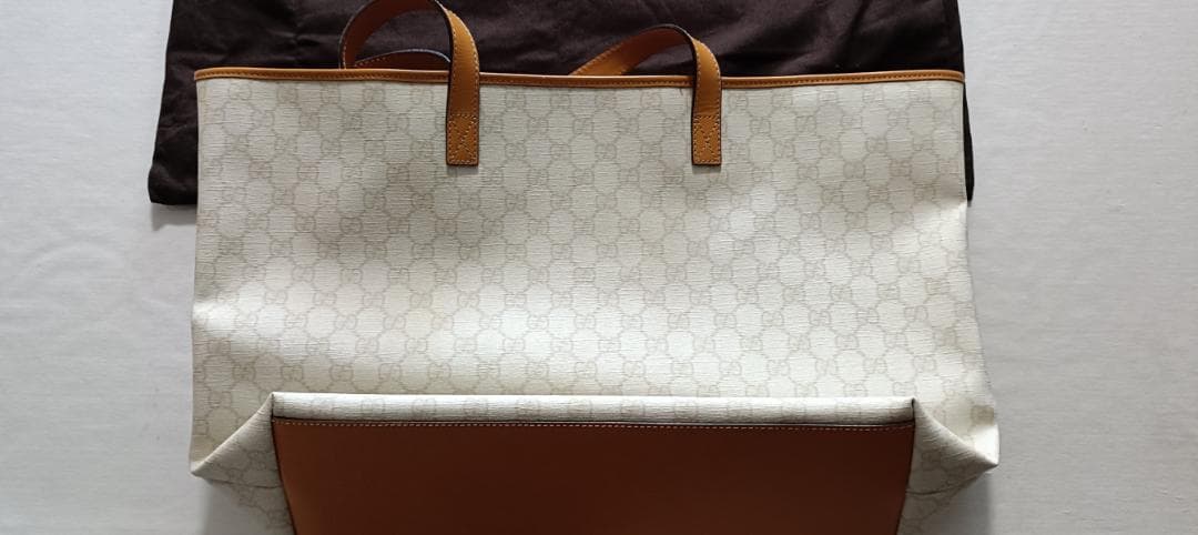 【ほぼ未使用品正規品】グッチ トートバッグ GGスプリーム キャンバス×レザー