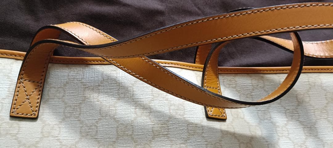 【ほぼ未使用品正規品】グッチ トートバッグ GGスプリーム キャンバス×レザー