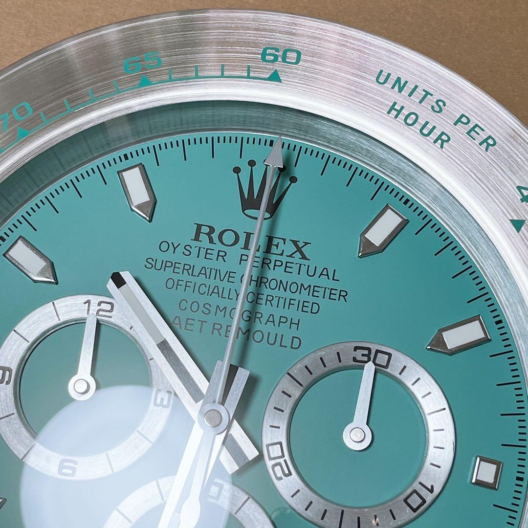 Y*Y様 海外販促品 新品　ROLEXロレックス 掛け時計 ティファニーブルー