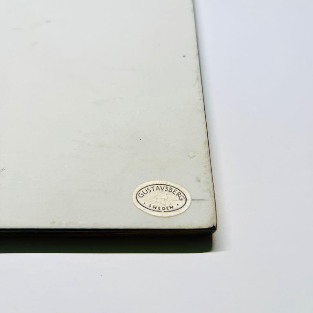 【リサラーソン/UNIK/ネコ/ブルー】北欧/ビンテージ/希少/KATT/陶板