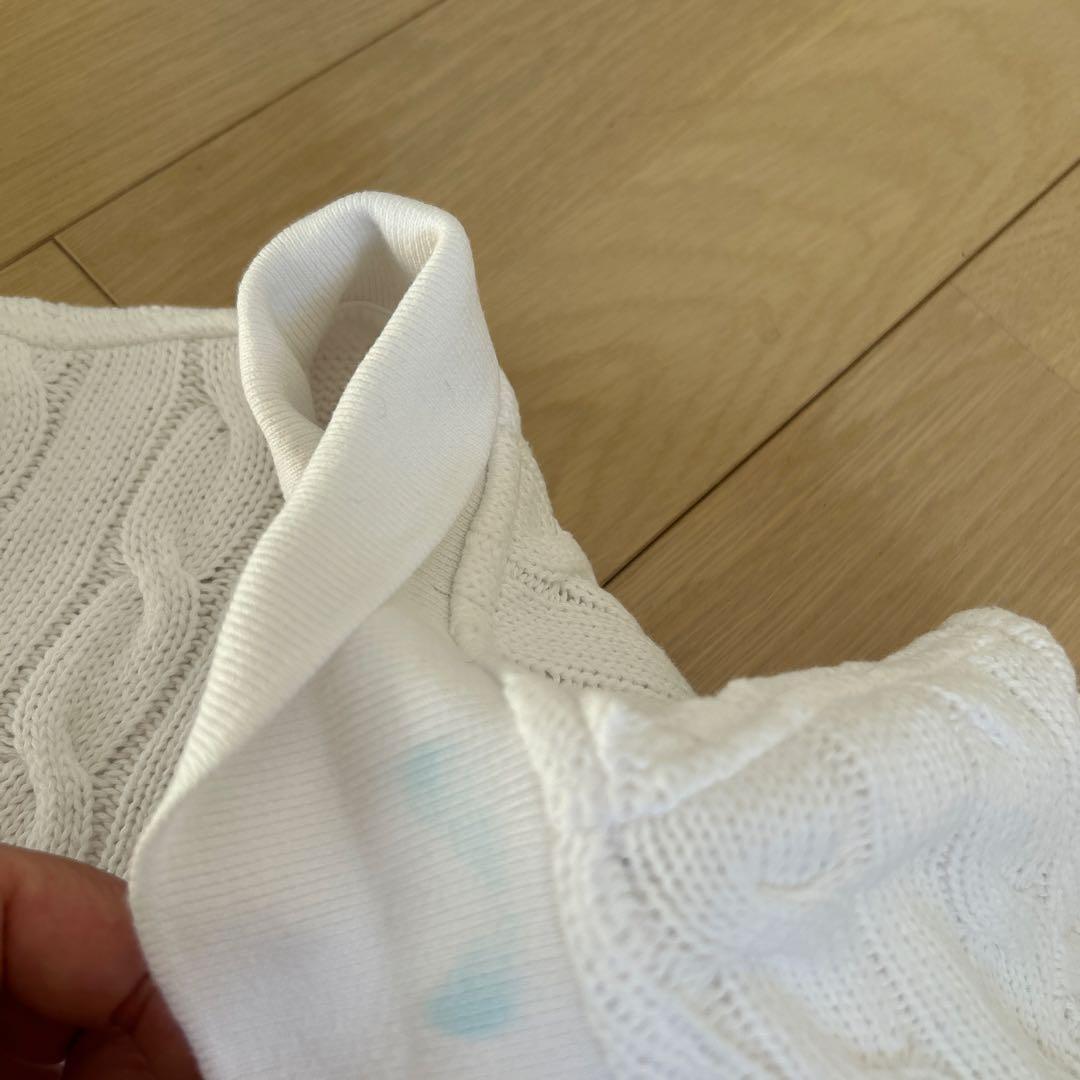 ケーブルニット ポロシャツ　ポロ ラルフ ローレン　X Sサイズ