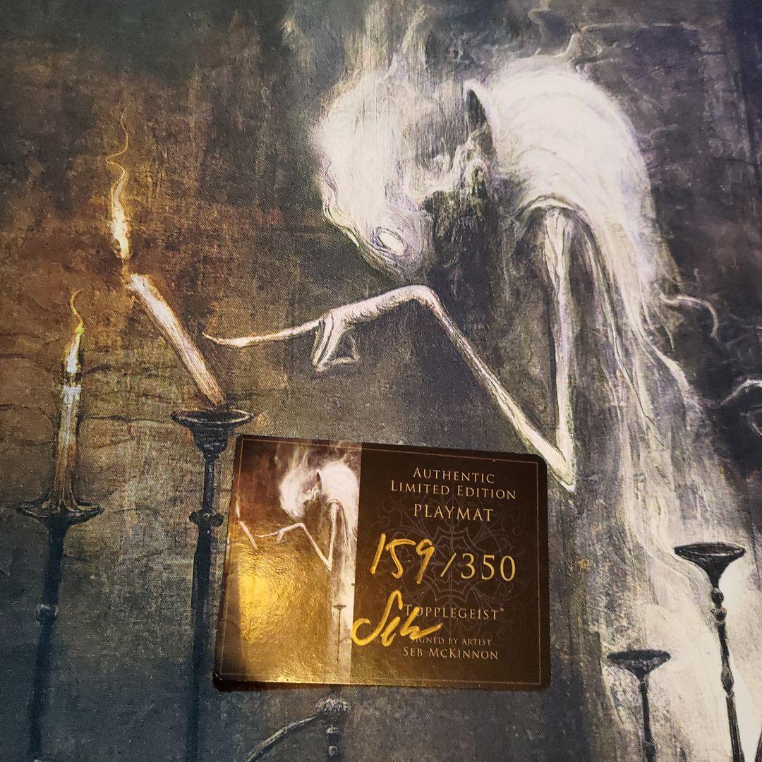 【希少】倒し霊 Seb McKinnon サイン入り プレイマット mtg