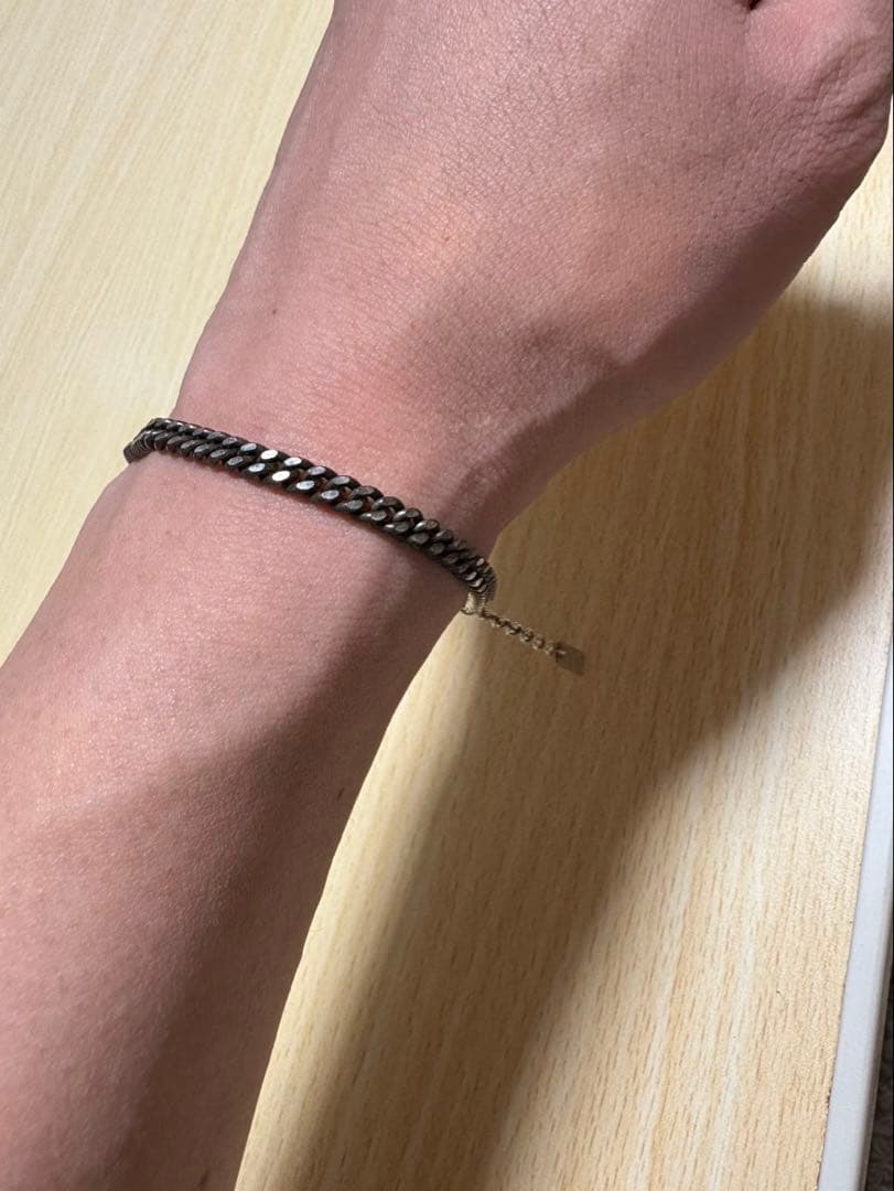 SAINT LAURENT シルバーチェーンブレスレット