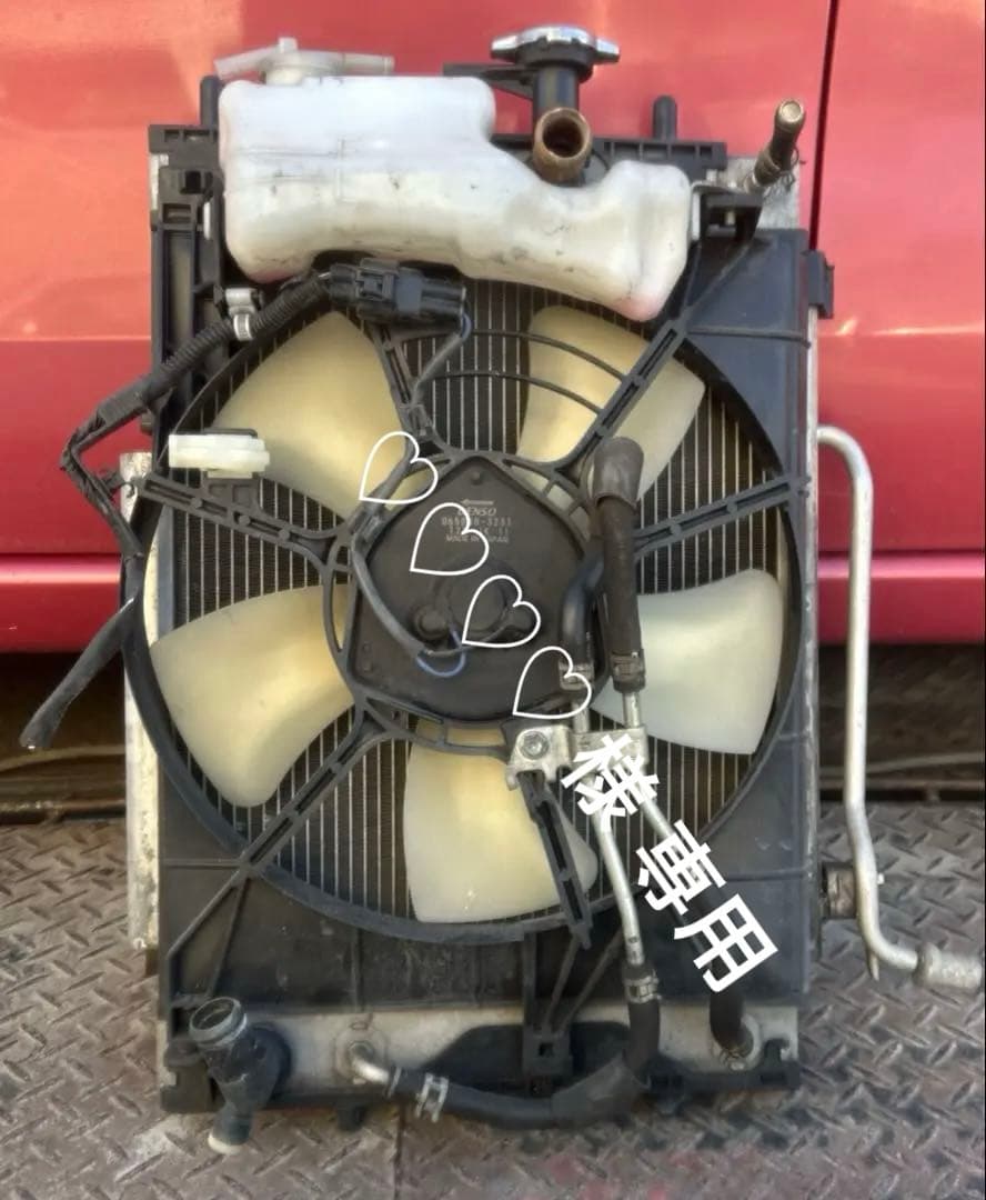 ダイハツ L375Sタント . ターボ ラジエター＆コンデンサ＆ファン