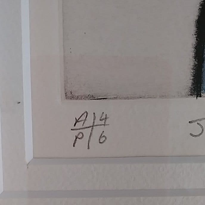 リチャード・スペア　版画　「日本の花器とゆり」