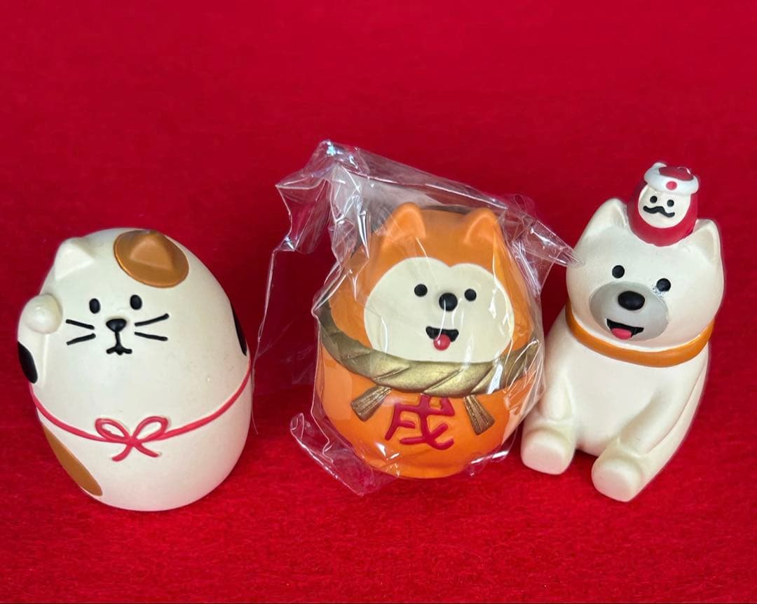 コンコンブル　DECOLE フィギュア　お正月　お気楽わんこ　戌だるま　3種類
