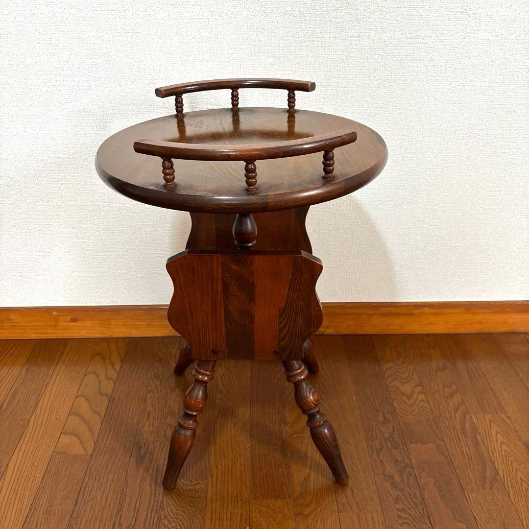 【良品】飛騨産業 サイドテーブル ティーテーブル ヴィンテージ