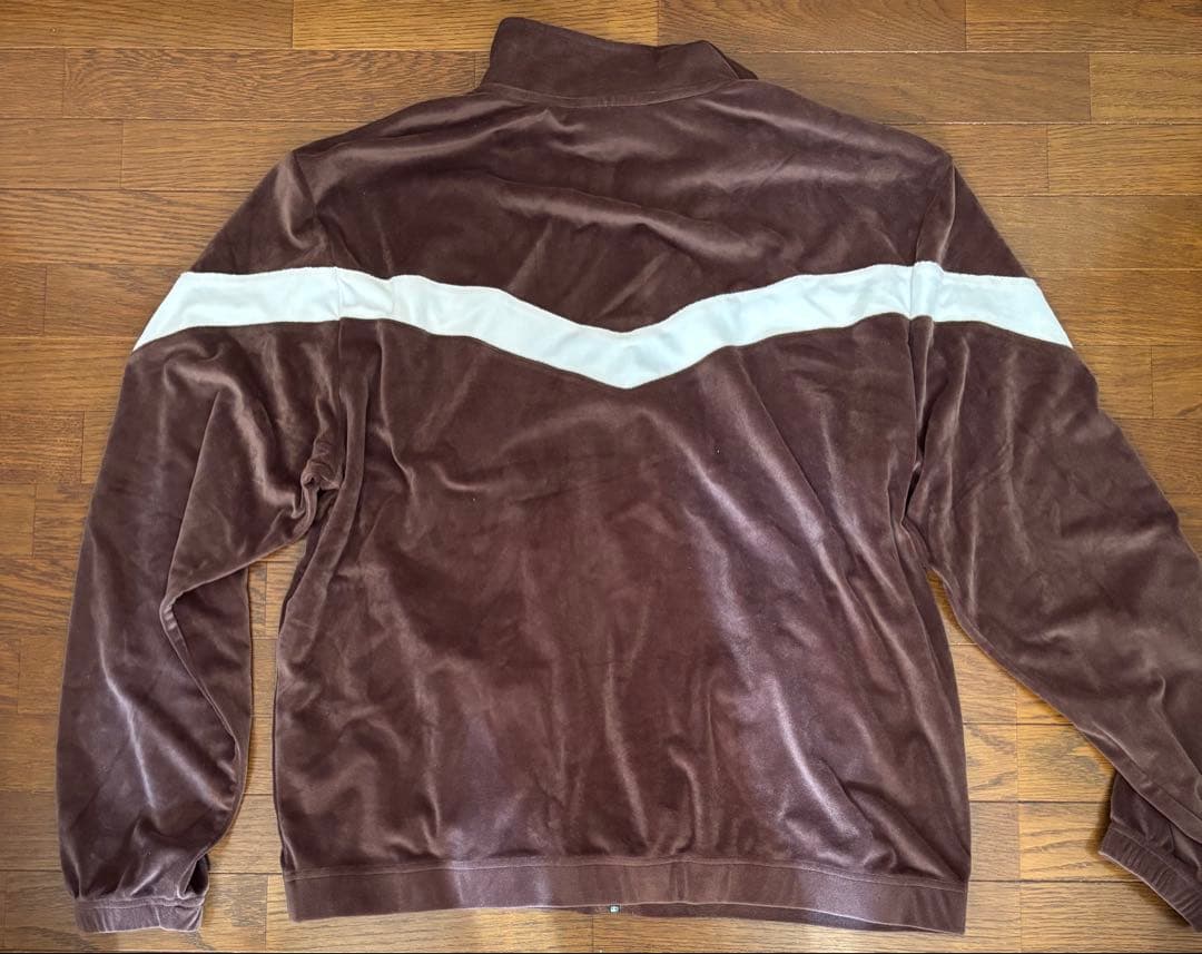 スケートボード hardieshardware Velour zip up set up L