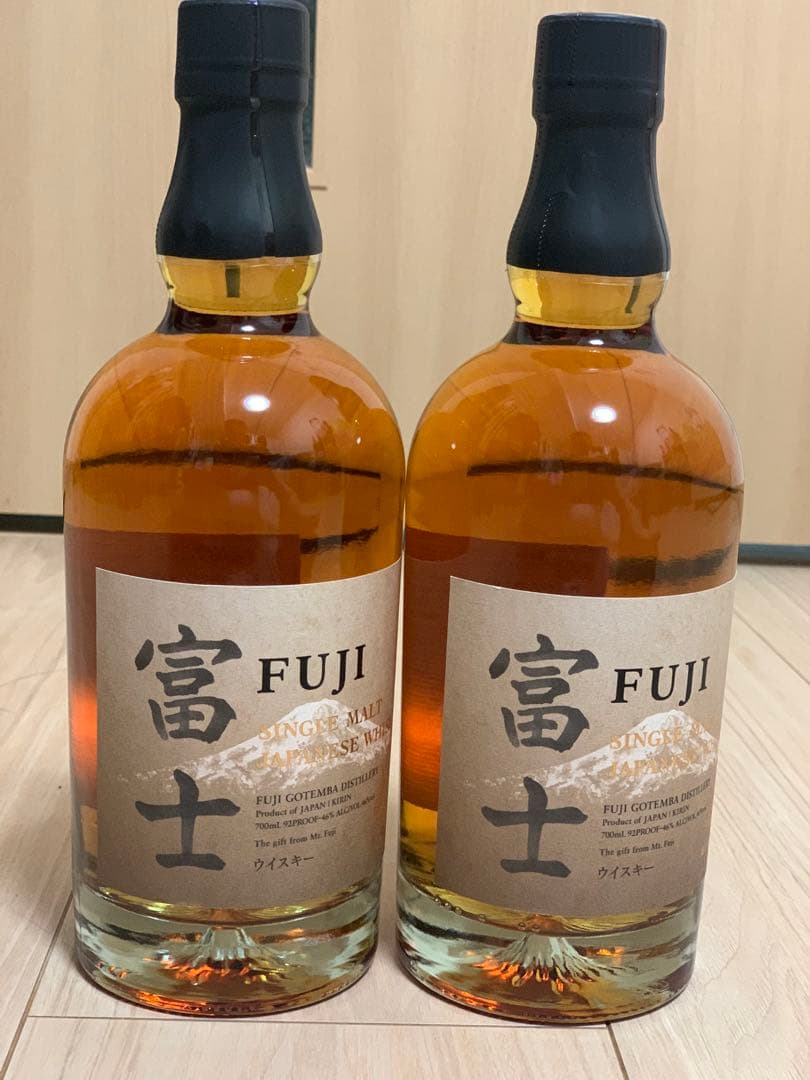 新品未開封 キリンシングルモルトジャパニーズウィスキー富士 700ml 2本
