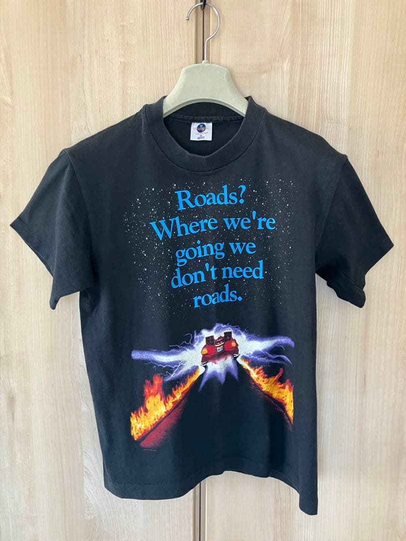 ヴィンテージ　バック・トゥ・ザ・フューチャー Tシャツ　黒　S アメリカ購入品