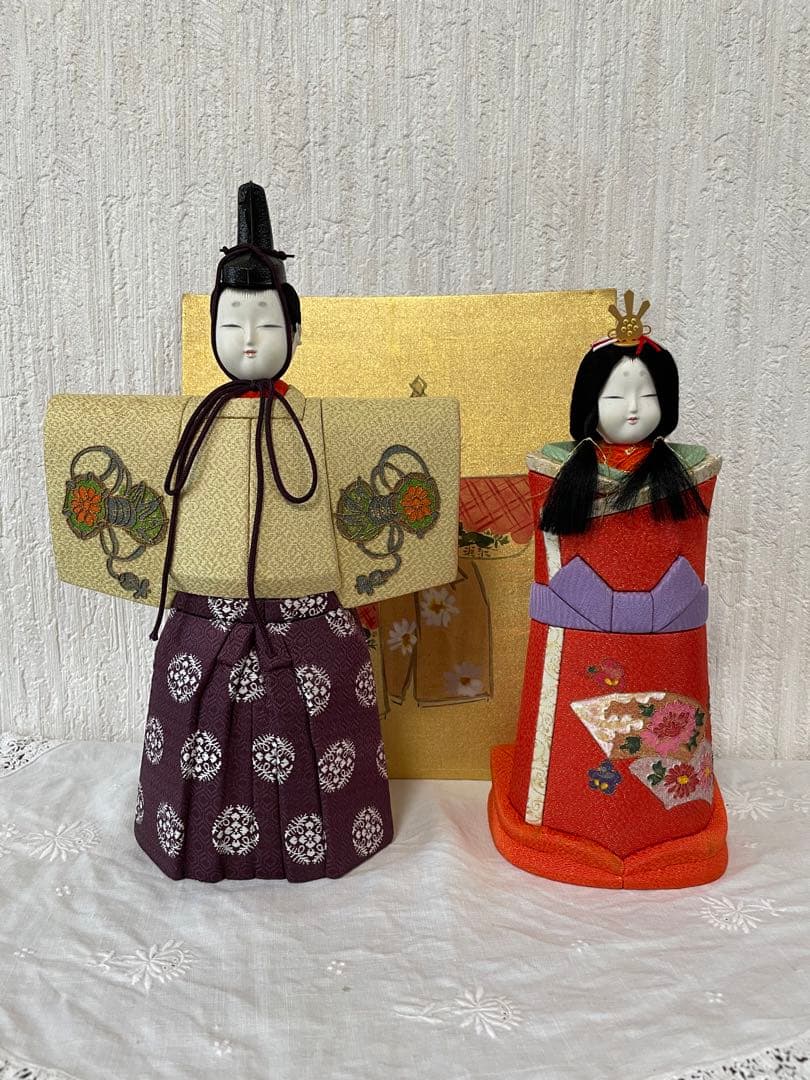 雛人形 立ち雛 木目込み人形 昭和レトロ ヴィンテージ 縁起物 プレゼント 置物