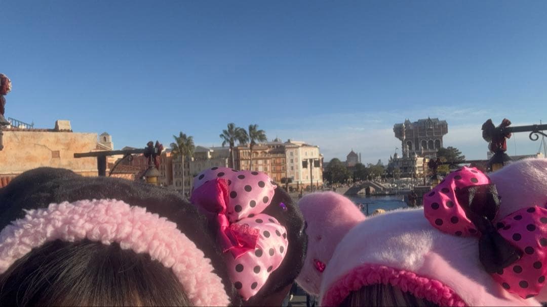 ファンキャップ ミニー 黒 ピンク