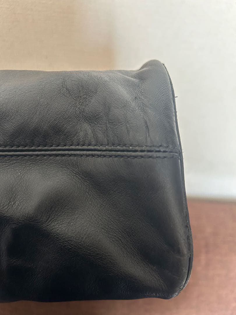 CELINEブラックレザー ハンドバッグ