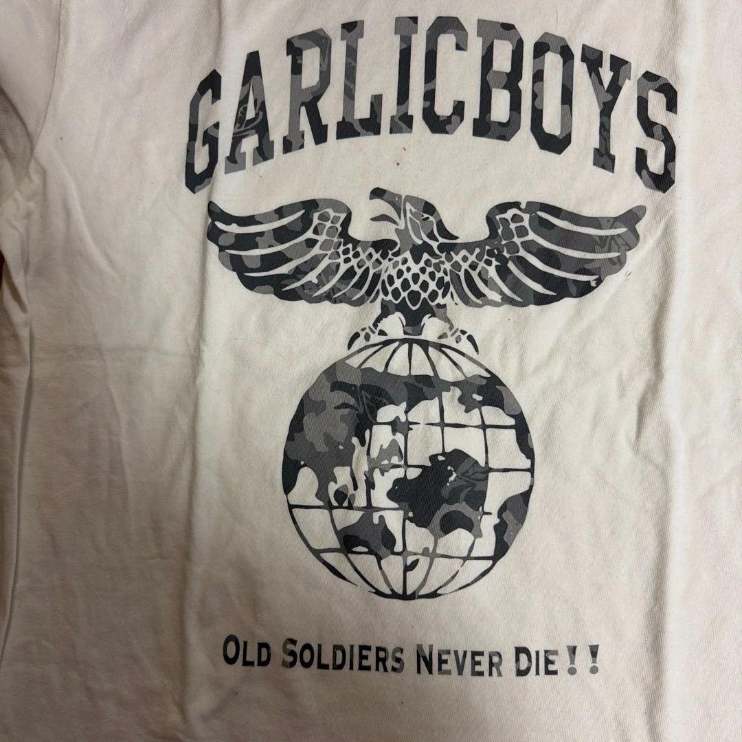GARLICBOYS 白Tシャツ LサイズVo.ペタサイン入り
