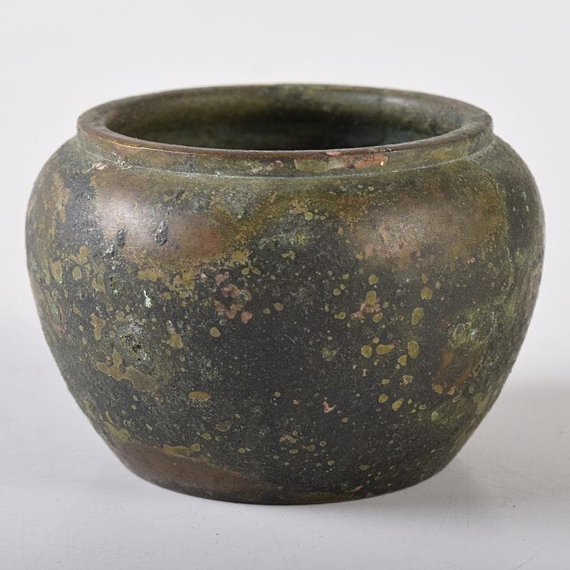 中国　古銅宣徳銅　雅賞幽香銘　小壷　N　8527E