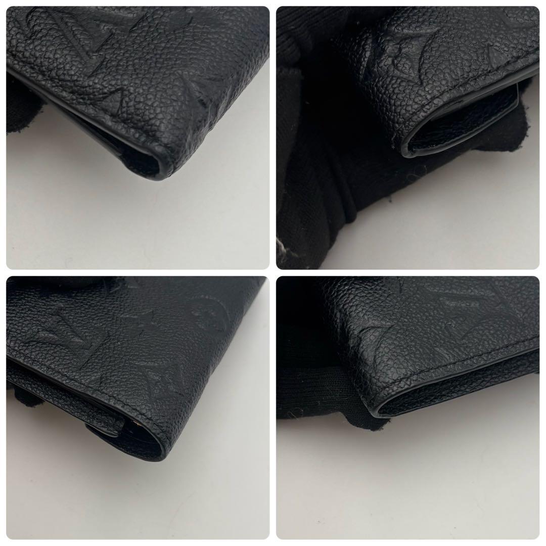 極美品　ルイヴィトン ポルトフォイユ ヴィクトリーヌ アンプラント　黒