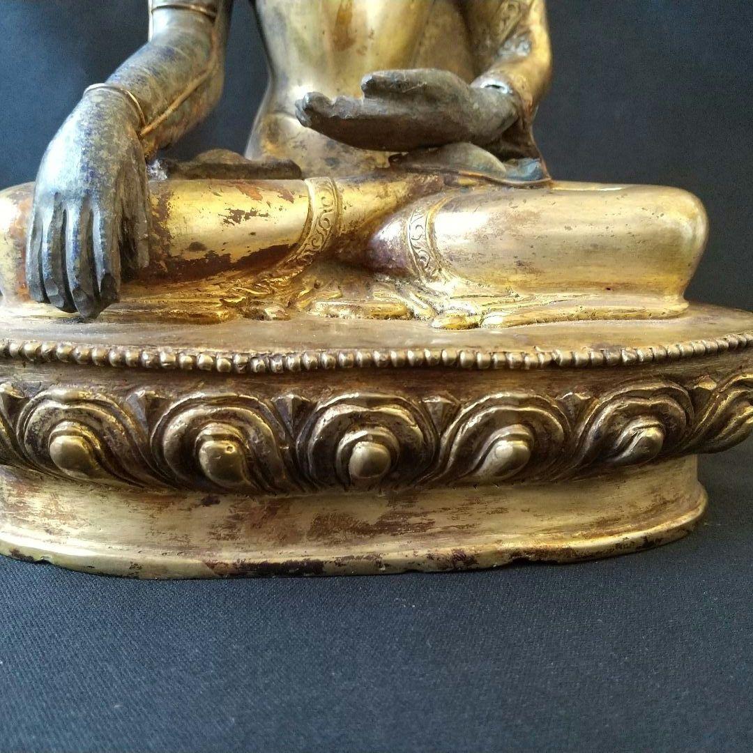 金銅  ラピスラズリ  仏像  貴重  骨董  茶道具