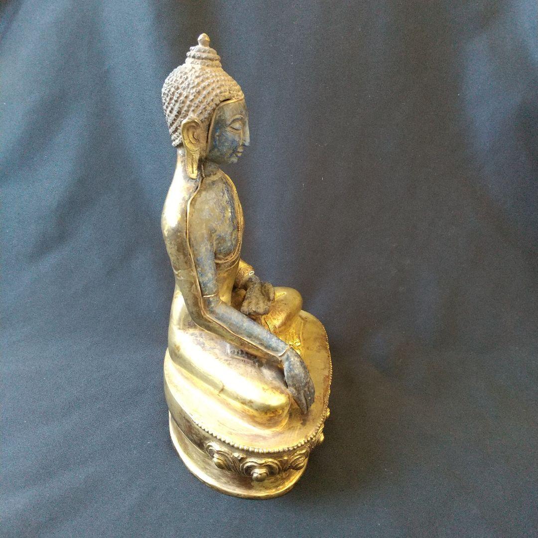 金銅  ラピスラズリ  仏像  貴重  骨董  茶道具