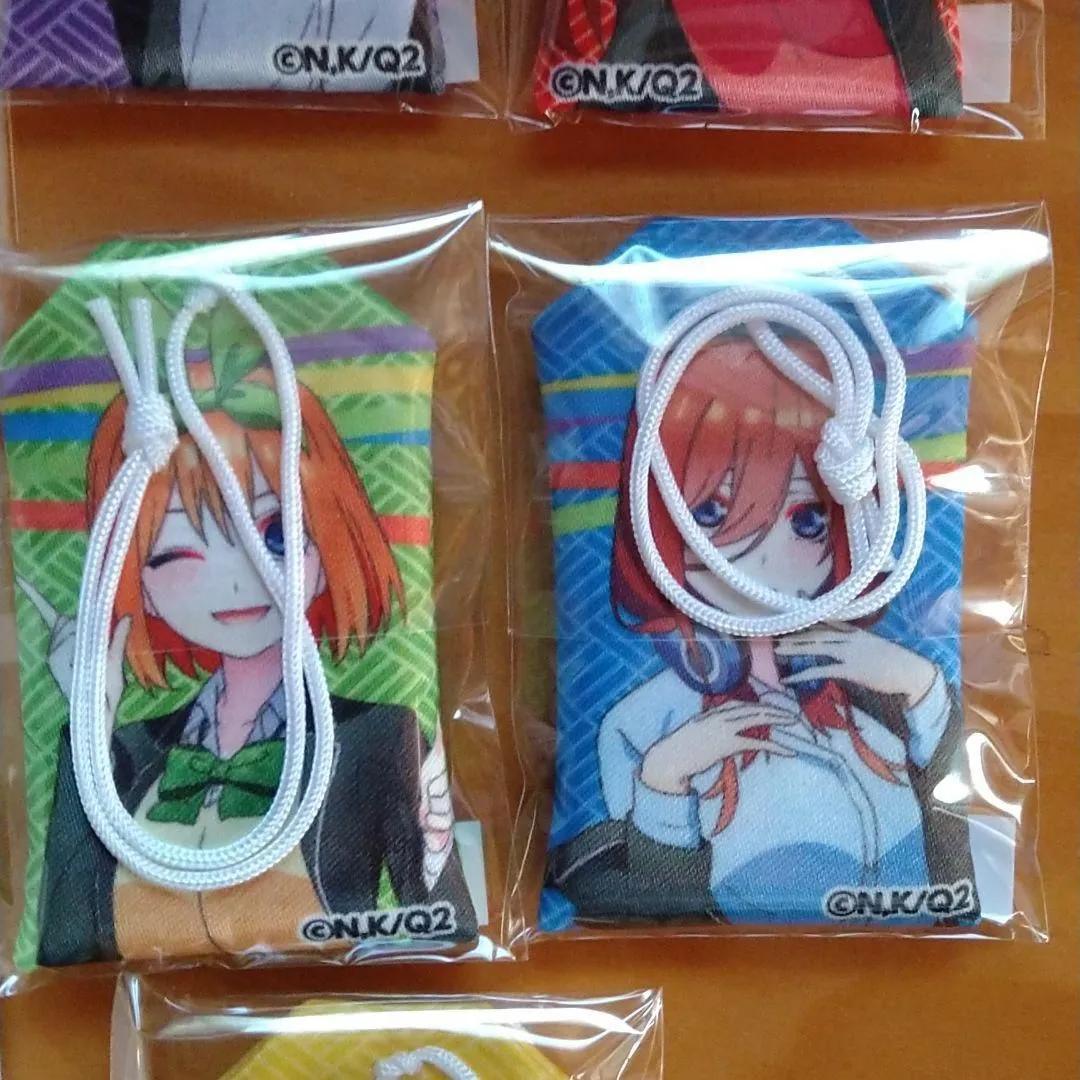 五等分の花嫁　御朱印帳　お守り5人分セット（身延山久遠寺販売品）