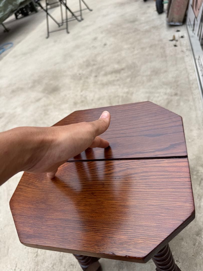 【期間限定SALE 】英国アンティーク ツイストレッグ サイドテーブル スツール