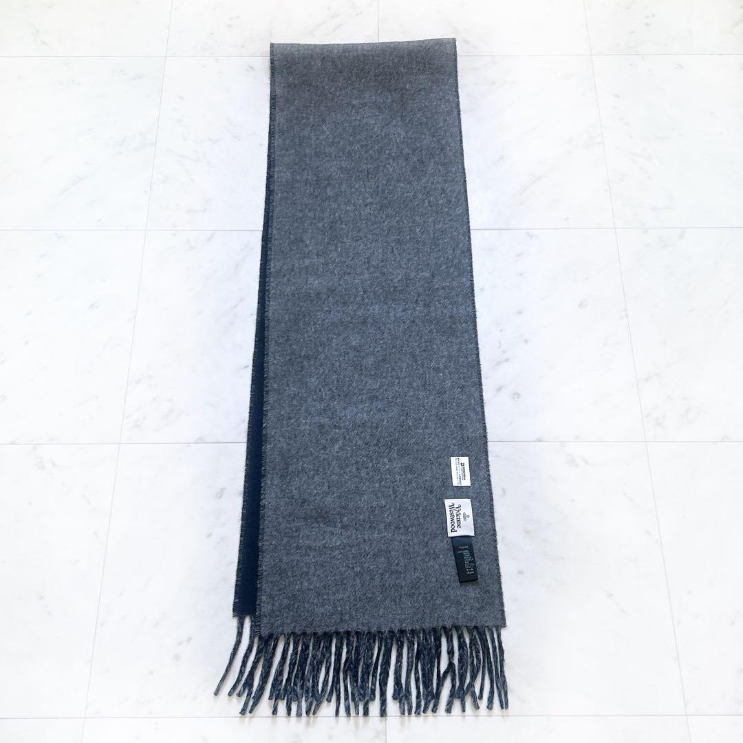 美品 Vivienne Westwood ビックオーブ リバーシブルマフラー