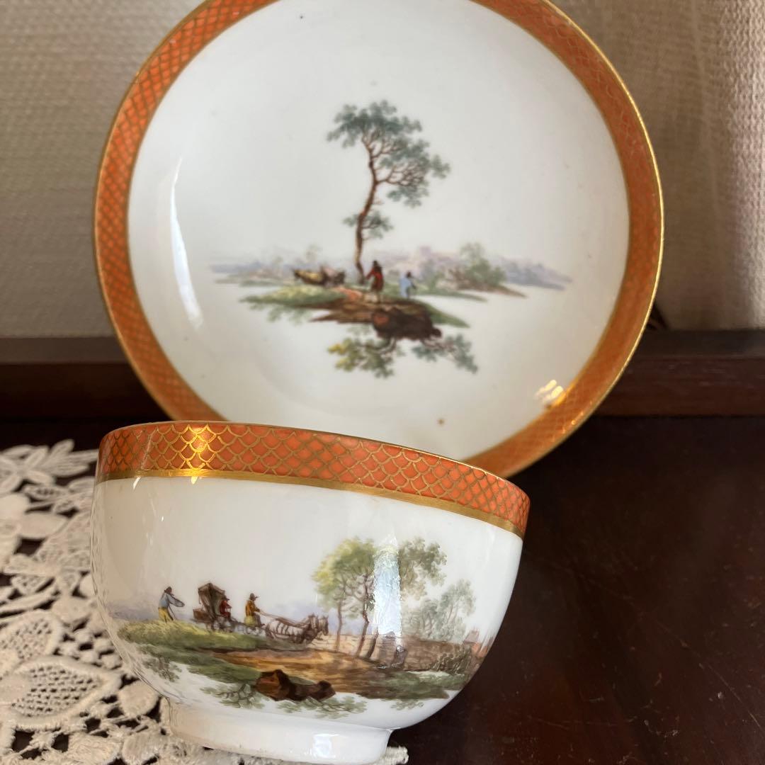 アンティークマイセン マルコリーニ期　ミニアチュールのCS