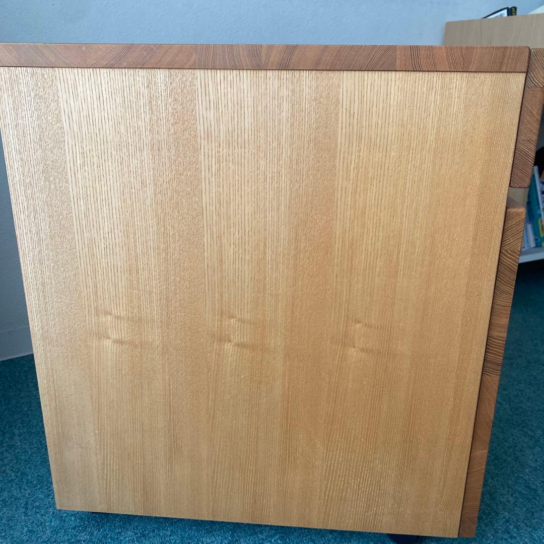 【無印】　デスクキャビネット✳︎タモ材 【廃盤品】