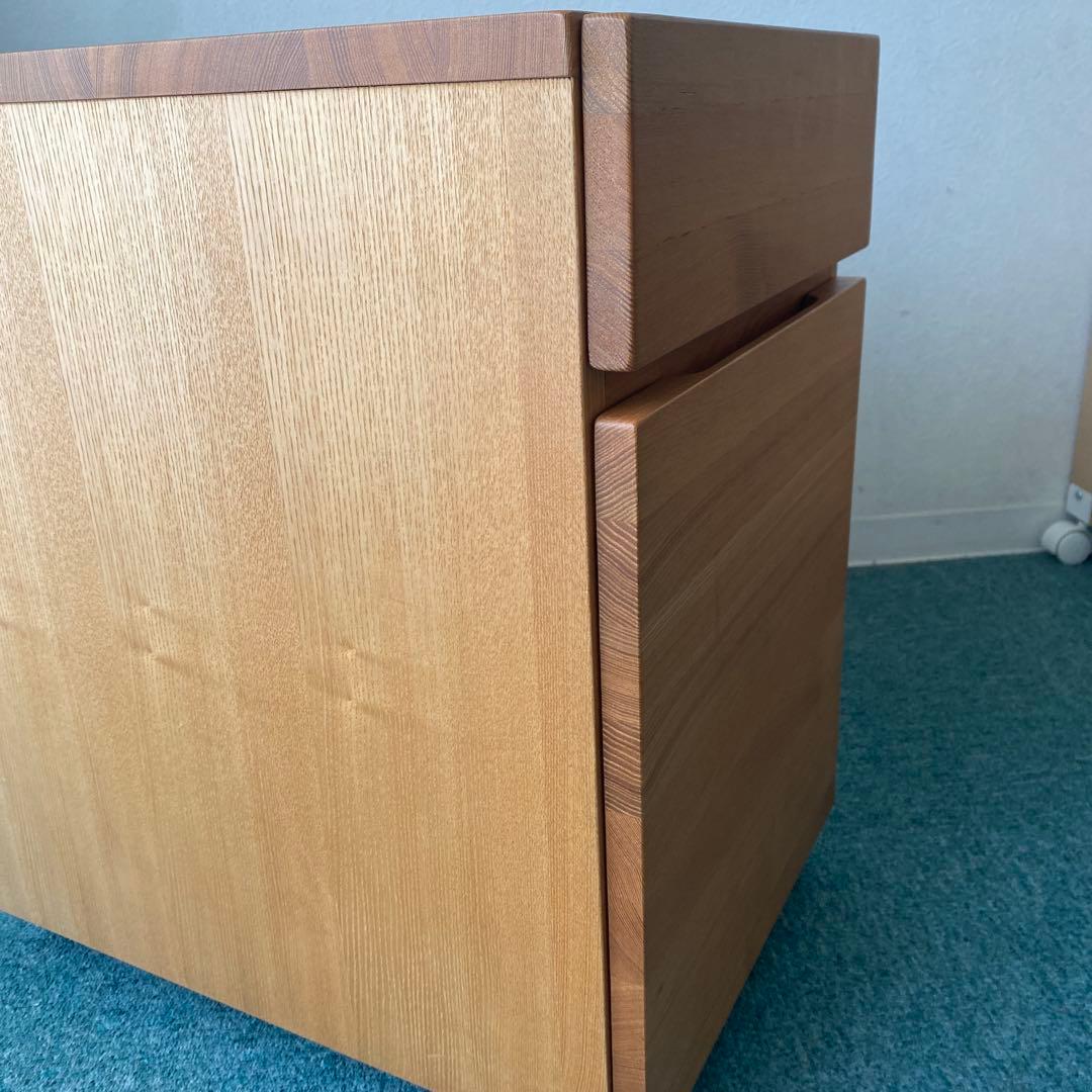 【無印】　デスクキャビネット✳︎タモ材 【廃盤品】