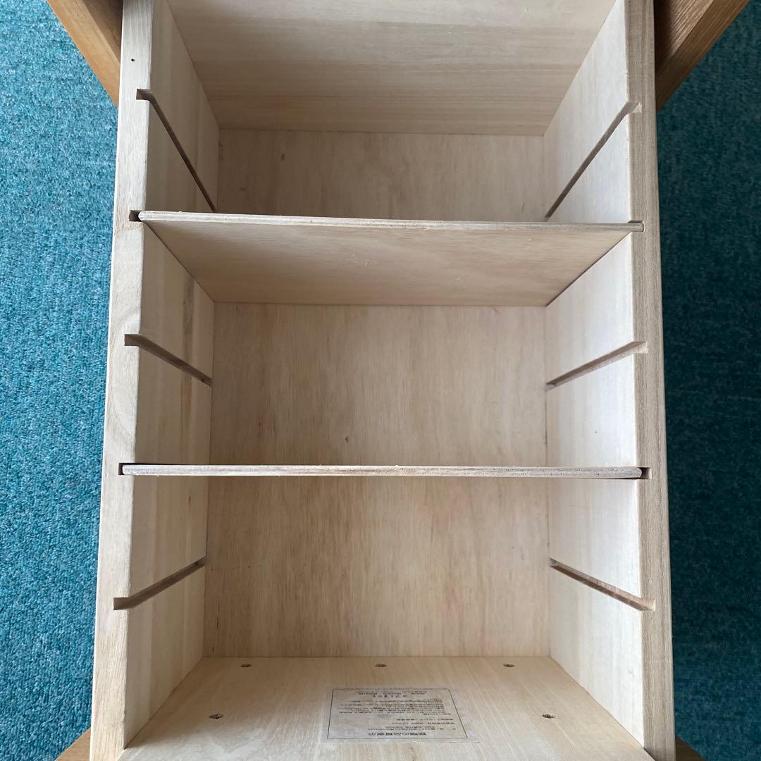 【無印】　デスクキャビネット✳︎タモ材 【廃盤品】