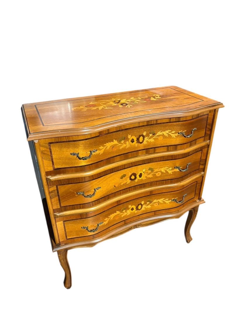 ■イタリア製　象嵌　猫脚　チェスト　タンス